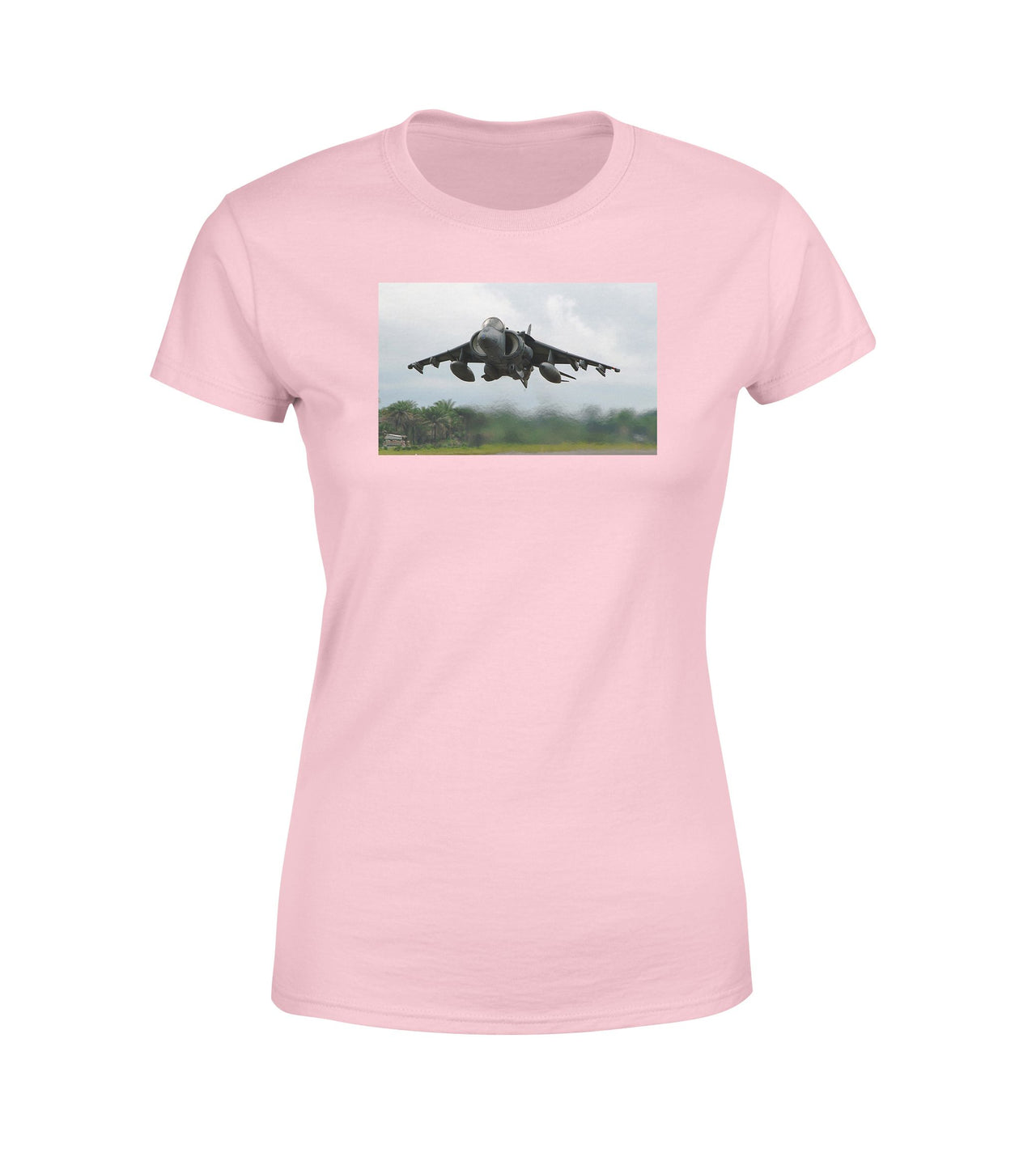 Departing Super Fighter Jet Designed Women T-Shirts