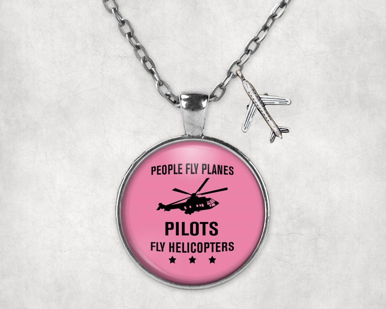 People Fly Planes Pilots Fly Helicopters Designed Necklaces