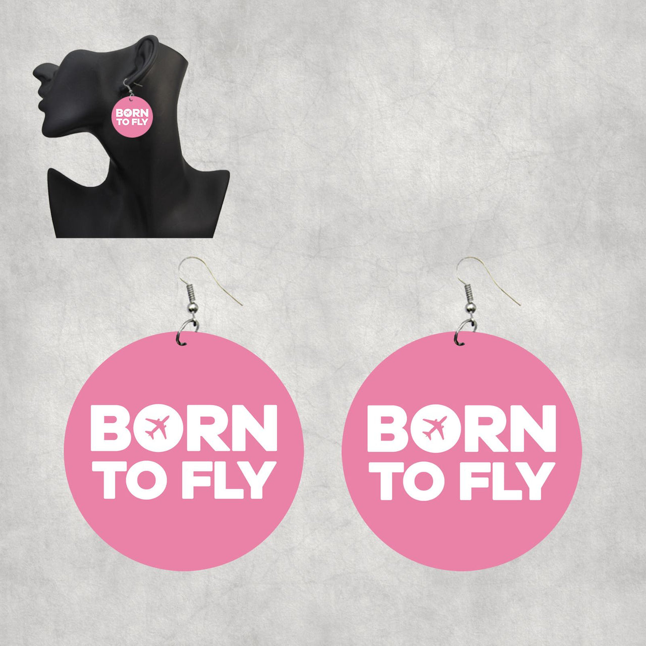 Born To Fly Special Designed Wooden Drop Earrings