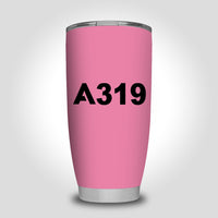 Thumbnail for A319 Flat Text Designed Tumbler Travel Mugs