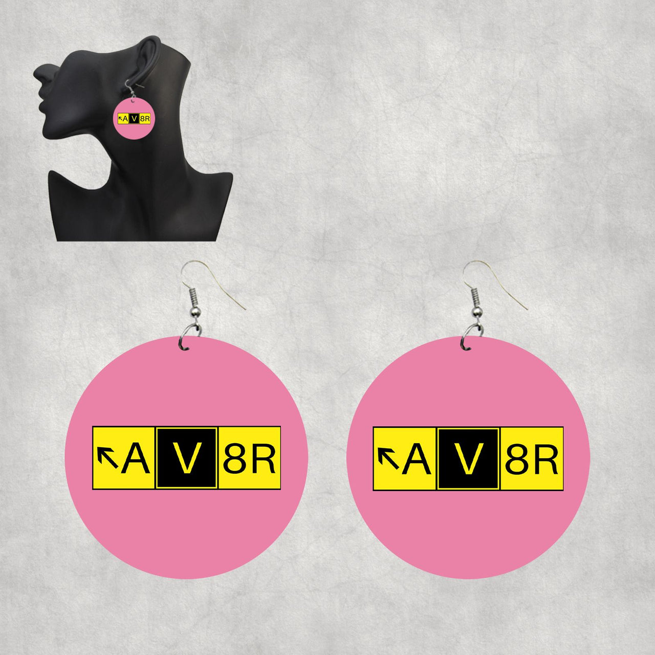 AV8R Designed Wooden Drop Earrings