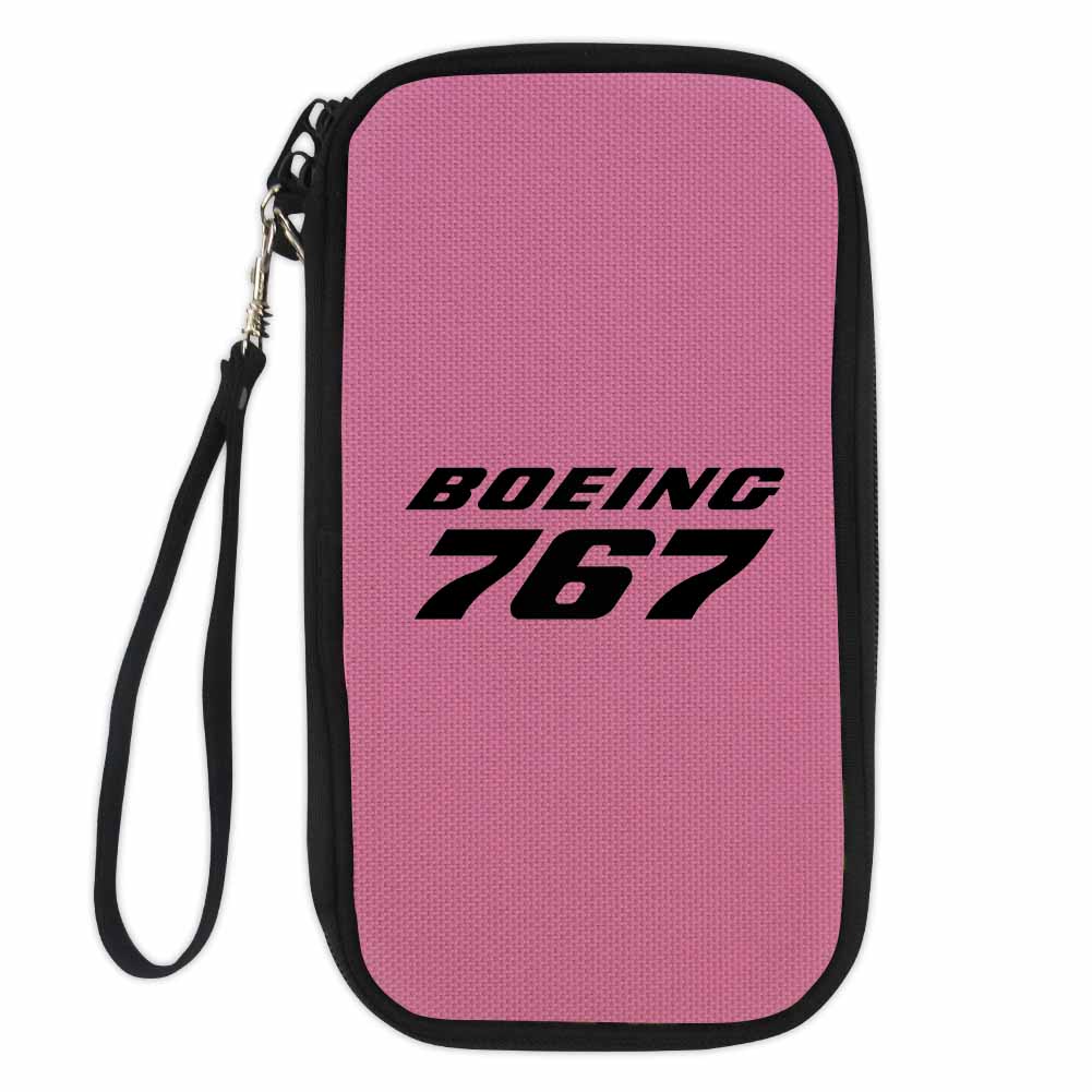 Boeing 767 & Text Designed Travel Cases & Wallets