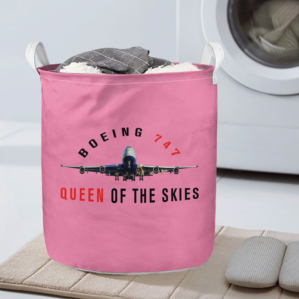 Boeing 747 Queen of the Skies Designed Laundry Baskets