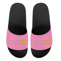 Thumbnail for Pilot & Stripes (4 Lines) Designed Sport Slippers