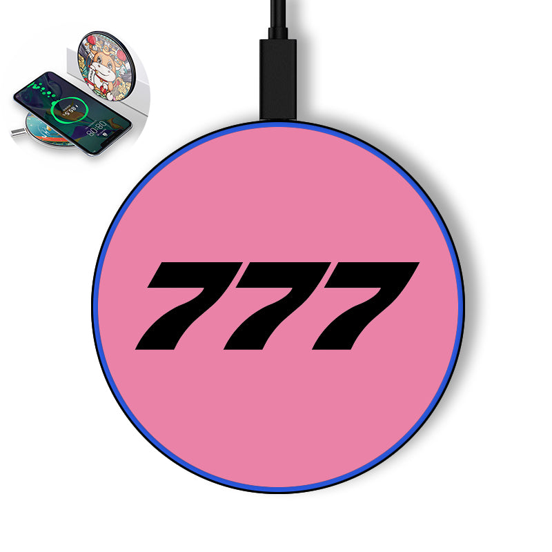 777 Flat Text Designed Wireless Chargers