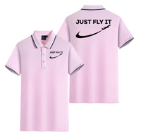 Thumbnail for Just Fly It 2 Designed Stylish Polo T-Shirts (Double-Side)
