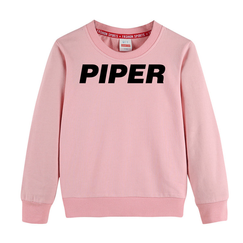 Piper & Text Designed "CHILDREN" Sweatshirts