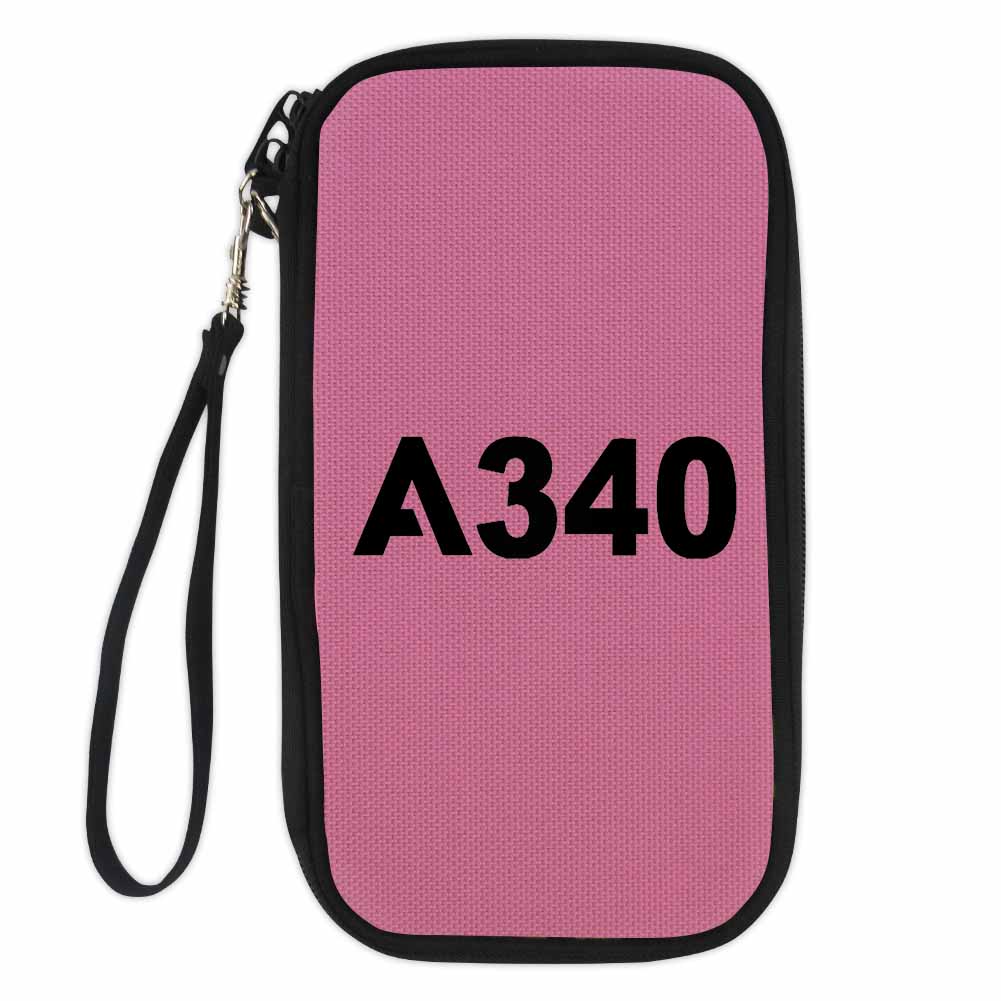 A340 Flat Text Designed Travel Cases & Wallets