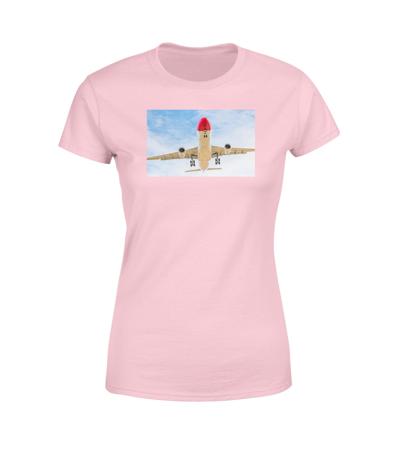 Beautiful Airbus A330 on Approach Designed Women T-Shirts