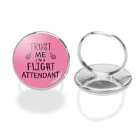 Thumbnail for Trust Me I'm a Flight Attendant Designed Rings