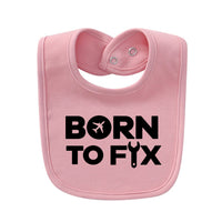 Thumbnail for Born To Fix Airplanes Designed Baby Saliva & Feeding Towels