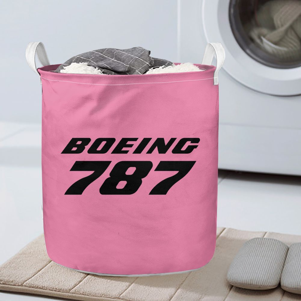 Boeing 787 & Text Designed Laundry Baskets