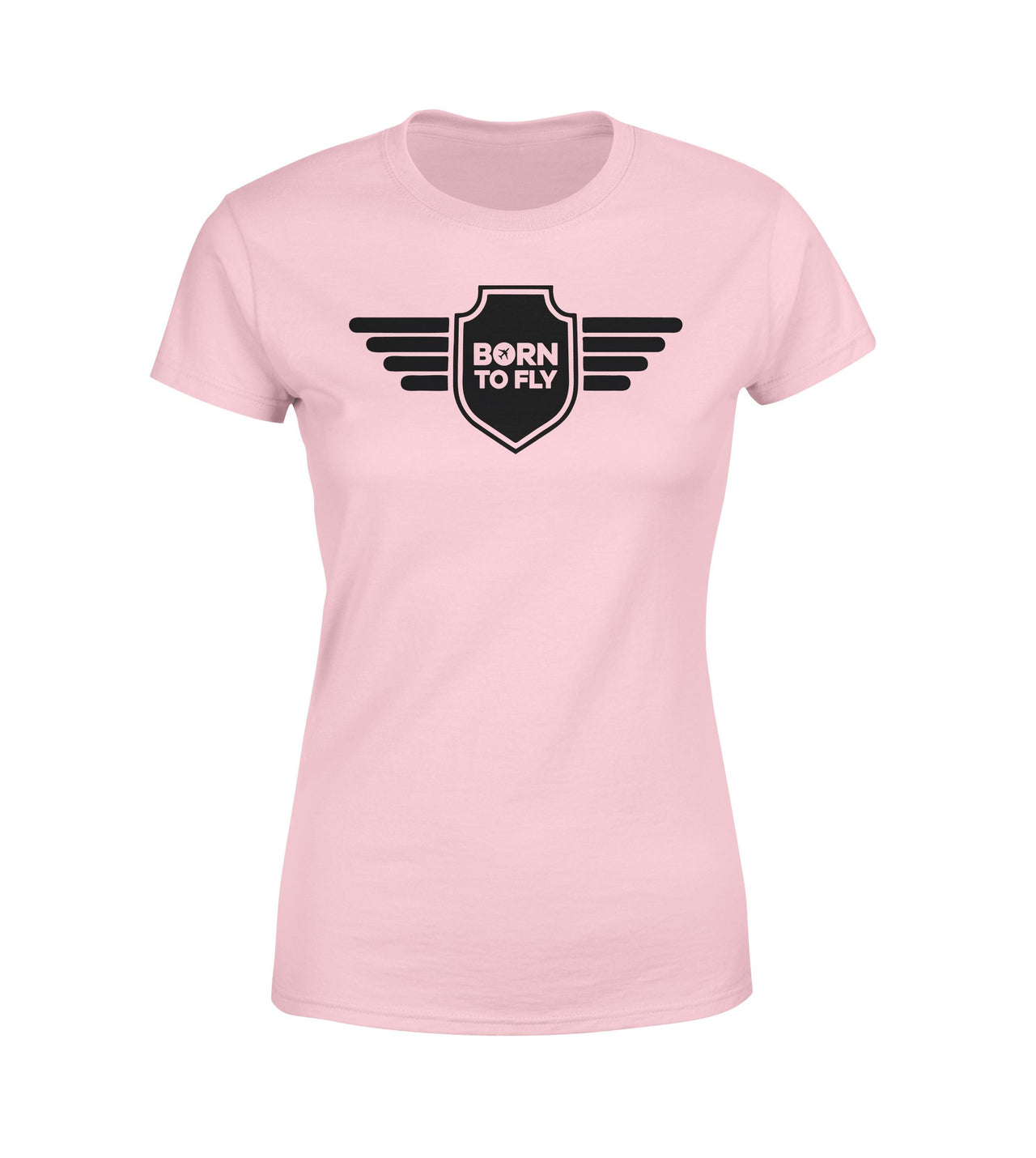Born To Fly & Badge Designed Women T-Shirts