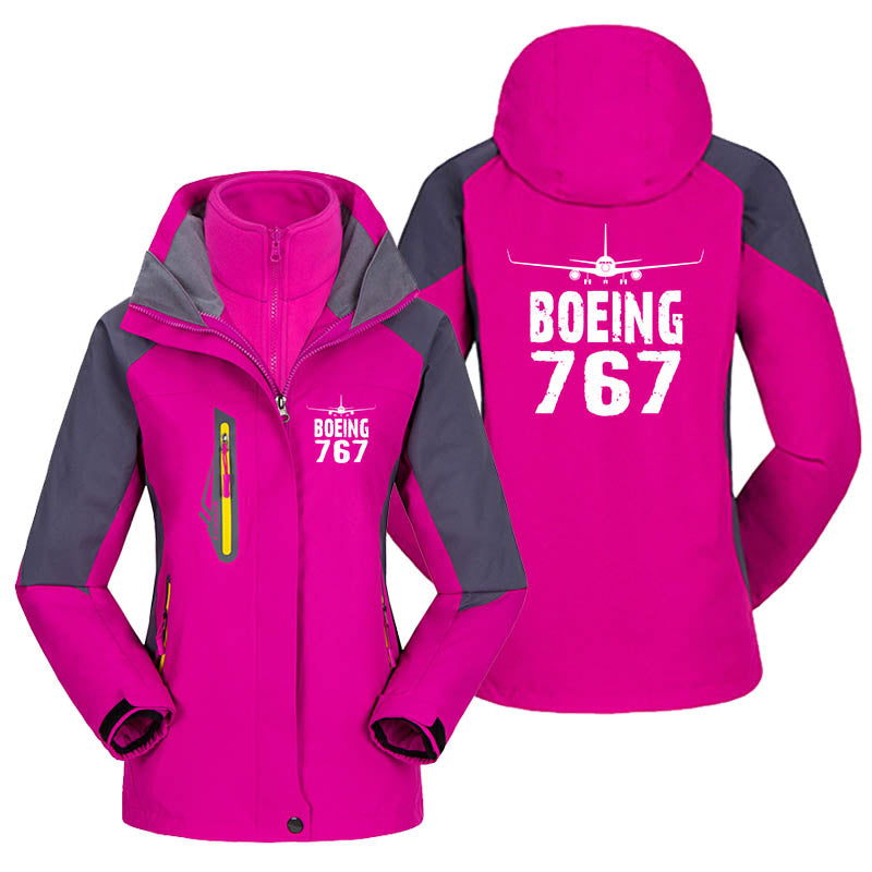 Boeing 767 & Plane Designed Thick "WOMEN" Skiing Jackets