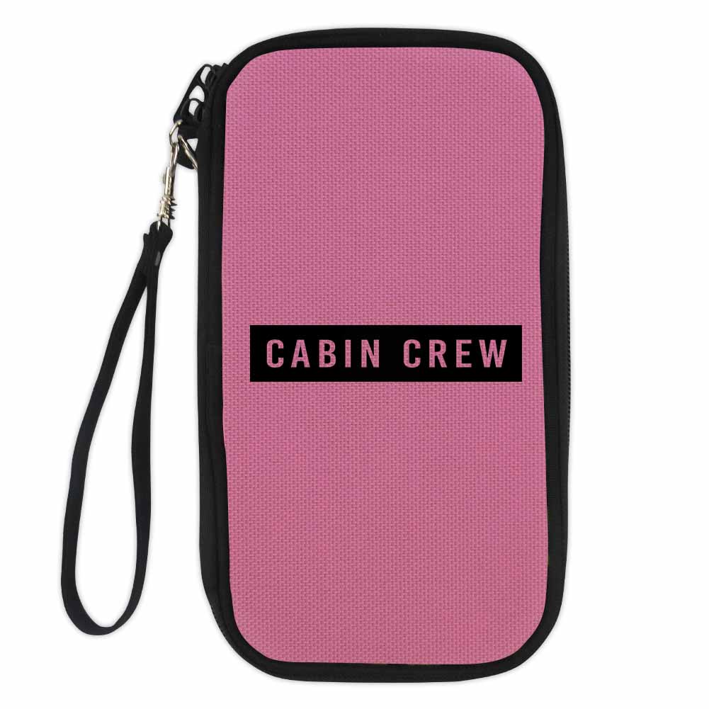 Cabin Crew Text Designed Travel Cases & Wallets