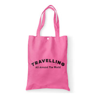 Thumbnail for Travelling All Around The World Designed Tote Bags