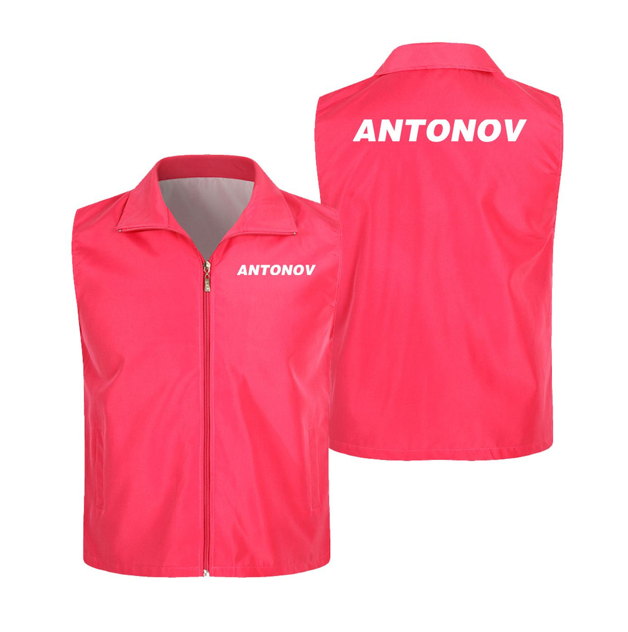 Antonov & Text Designed Thin Style Vests
