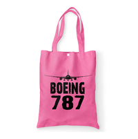 Thumbnail for Boeing 787 & Plane Designed Tote Bags