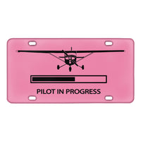 Thumbnail for Pilot In Progress (Cessna) Designed Metal (License) Plates