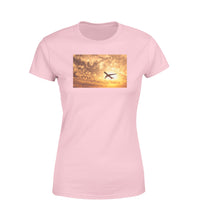Thumbnail for Plane Passing By Designed Women T-Shirts