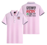 Thumbnail for Student Pilot Label Designed Stylish Polo T-Shirts (Double-Side)