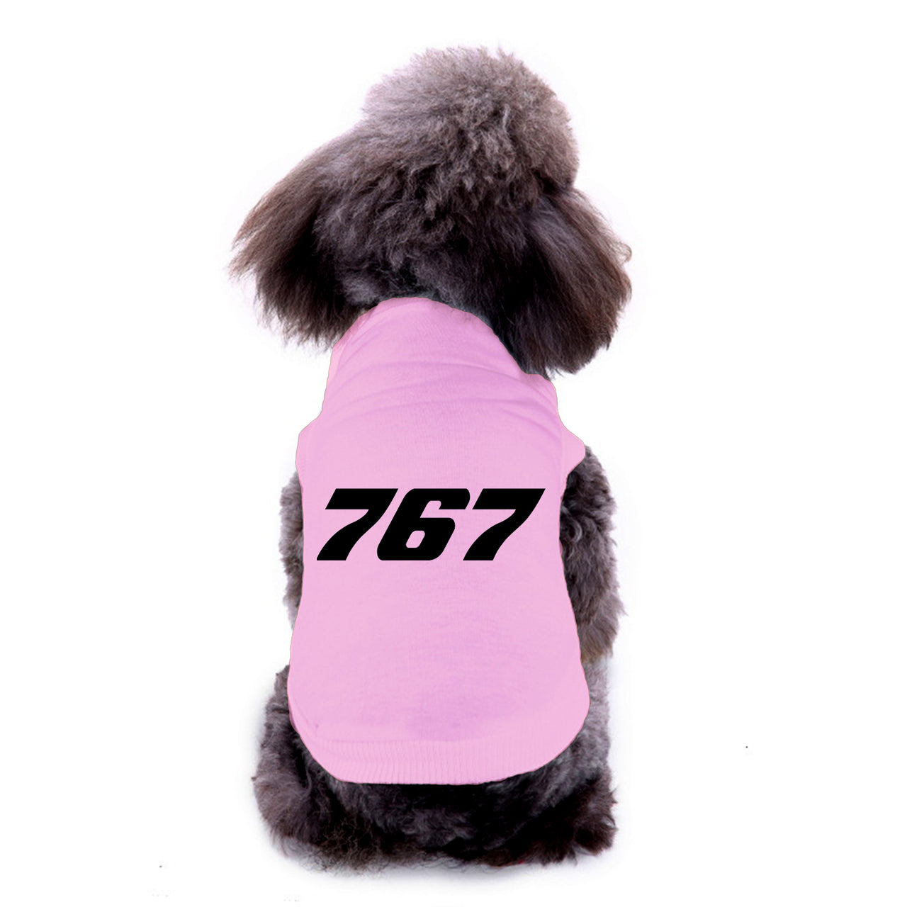 767 Flat Text Designed Dog Pet Vests