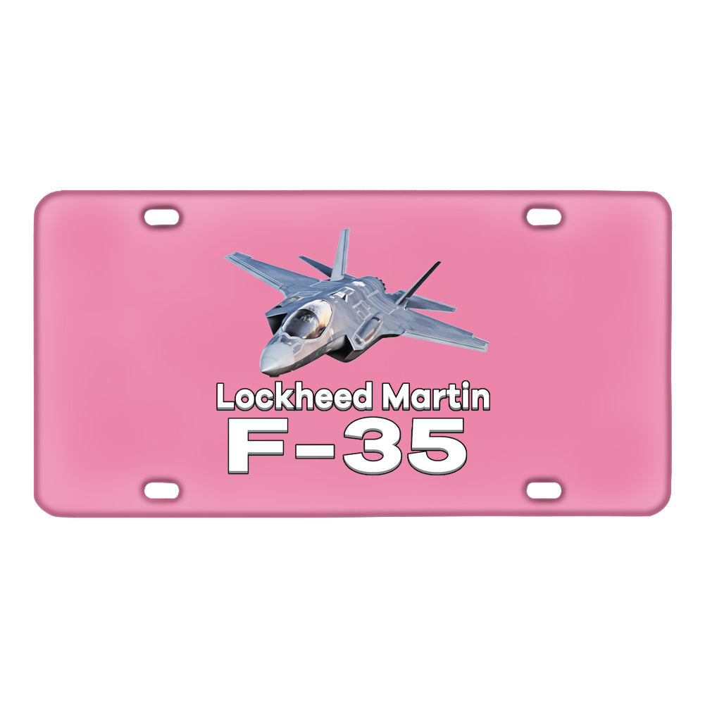 The Lockheed Martin F35 Designed Metal (License) Plates