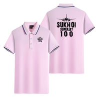 Thumbnail for Sukhoi Superjet 100 & Plane Designed Stylish Polo T-Shirts (Double-Side)