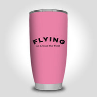 Thumbnail for Flying All Around The World Designed Tumbler Travel Mugs