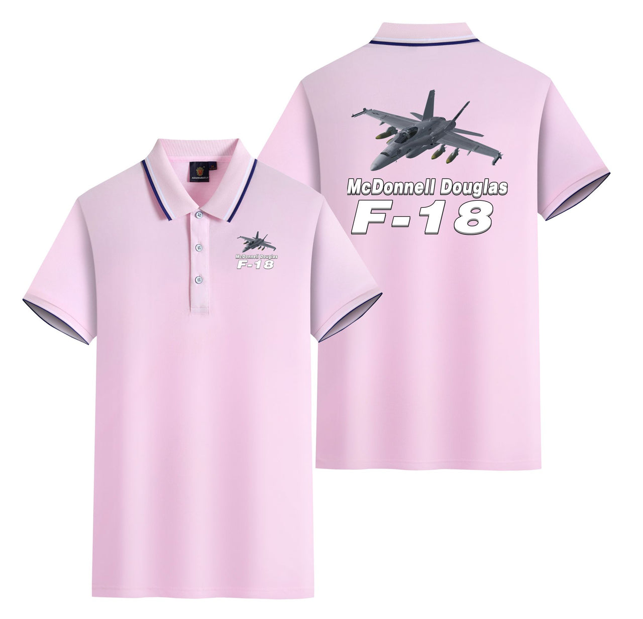 The McDonnell Douglas F18 Designed Stylish Polo T-Shirts (Double-Side)