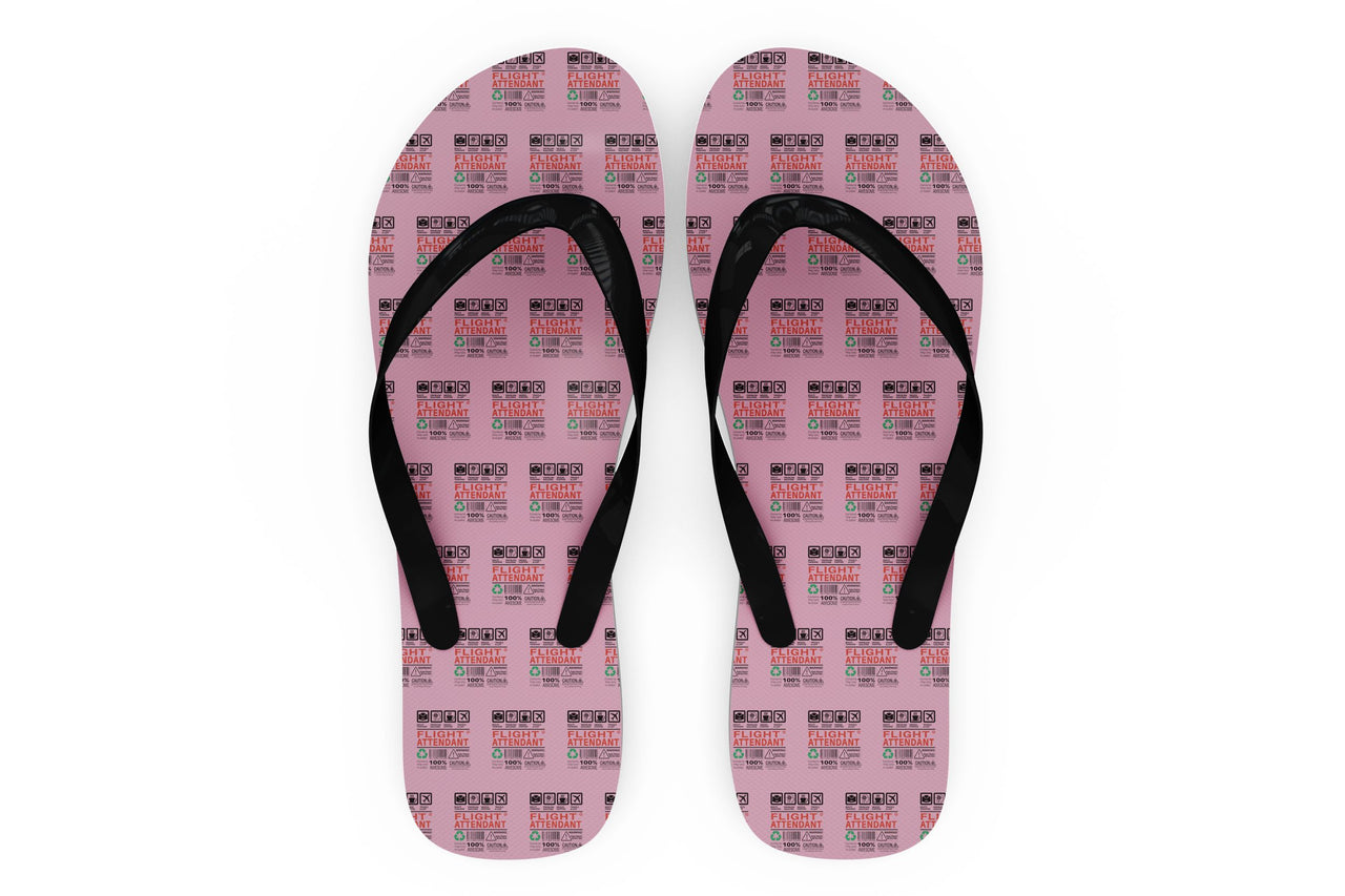Flight Attendant Label Designed Slippers (Flip Flops)