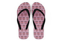 Thumbnail for Flight Attendant Label Designed Slippers (Flip Flops)