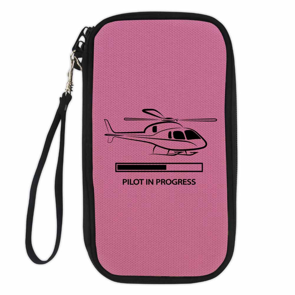 Pilot In Progress (Helicopter) Designed Travel Cases & Wallets