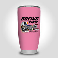 Thumbnail for Boeing 747 & PW4000-94 Engine Designed Tumbler Travel Mugs