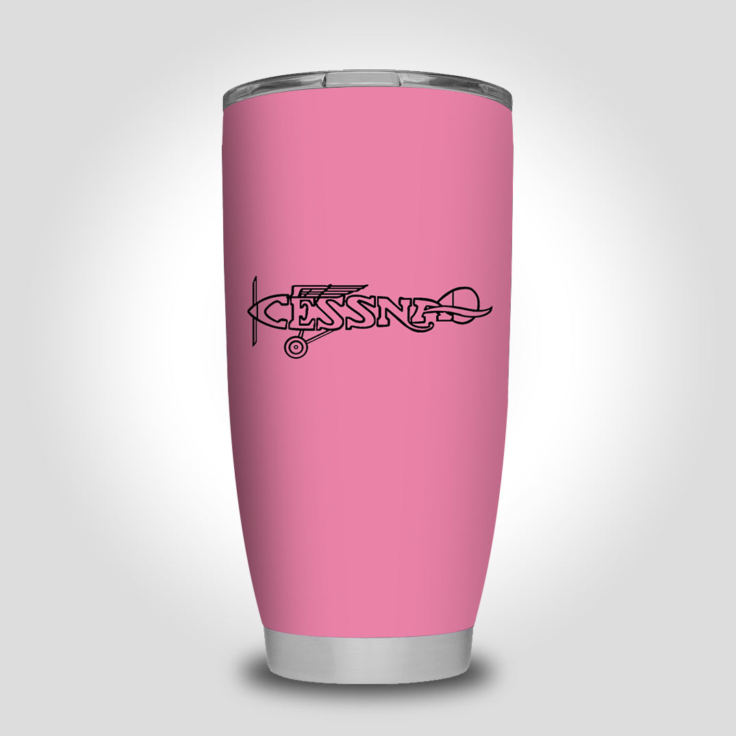 Special Cessna Text Designed Tumbler Travel Mugs