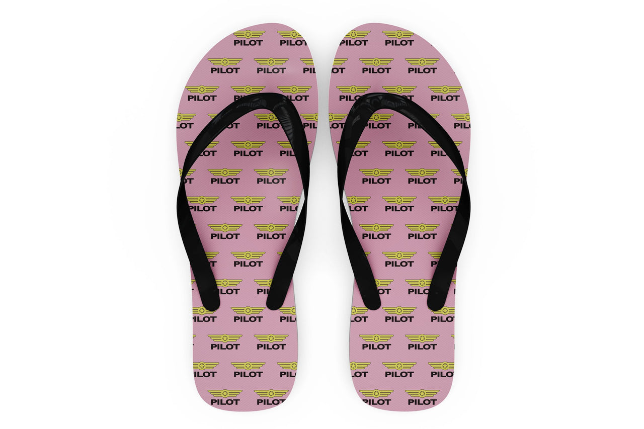 Pilot & Badge Designed Slippers (Flip Flops)