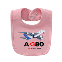 Thumbnail for Airbus A380 Love at first flight Designed Baby Saliva & Feeding Towels
