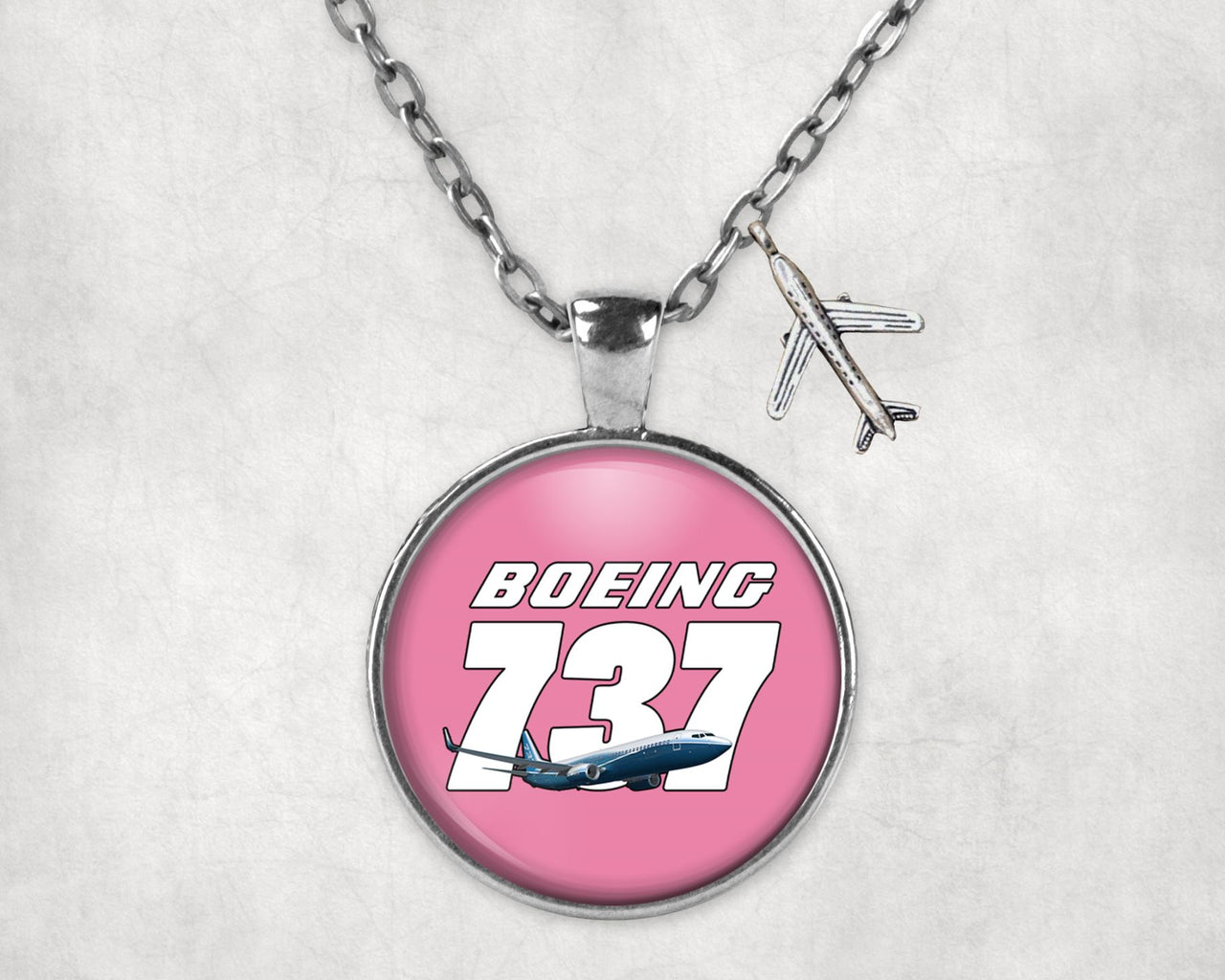 Super Boeing 737+Text Designed Necklaces