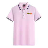 Thumbnail for Eat Sleep Fly (Colourful) Designed Stylish Polo T-Shirts