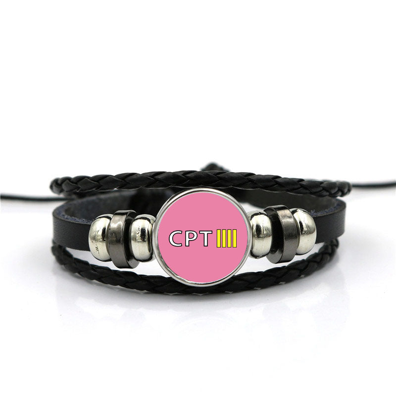 CPT & 4 Lines Designed Leather Bracelets