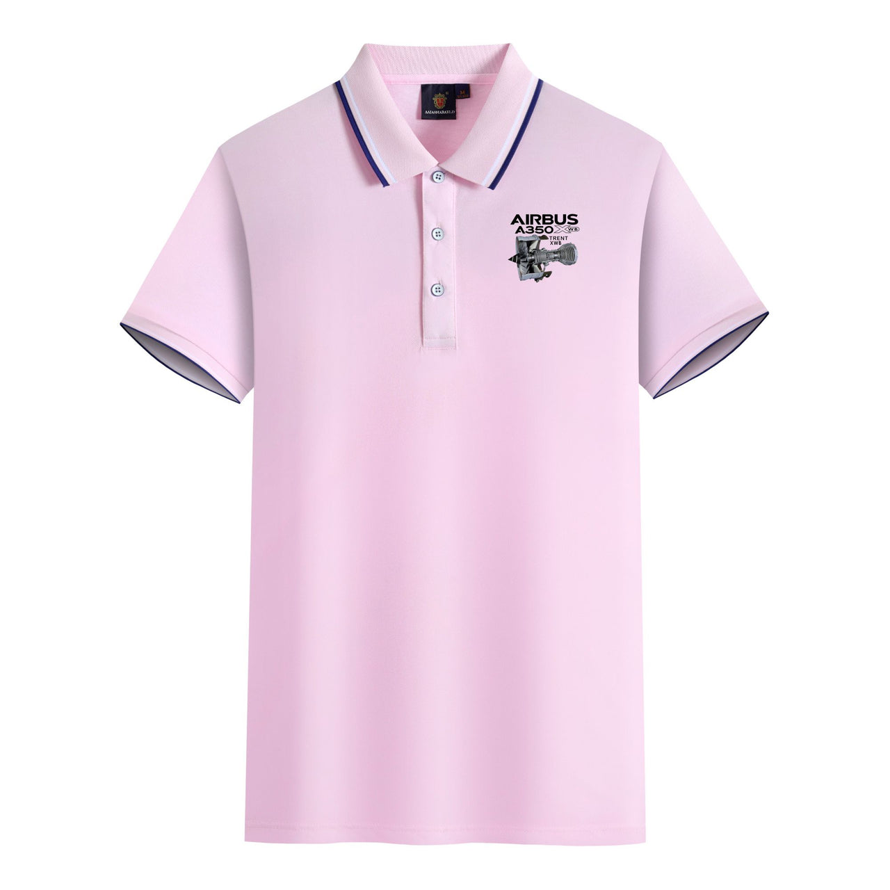 Airbus A350 & Trent Wxb Engine Designed Stylish Polo T-Shirts