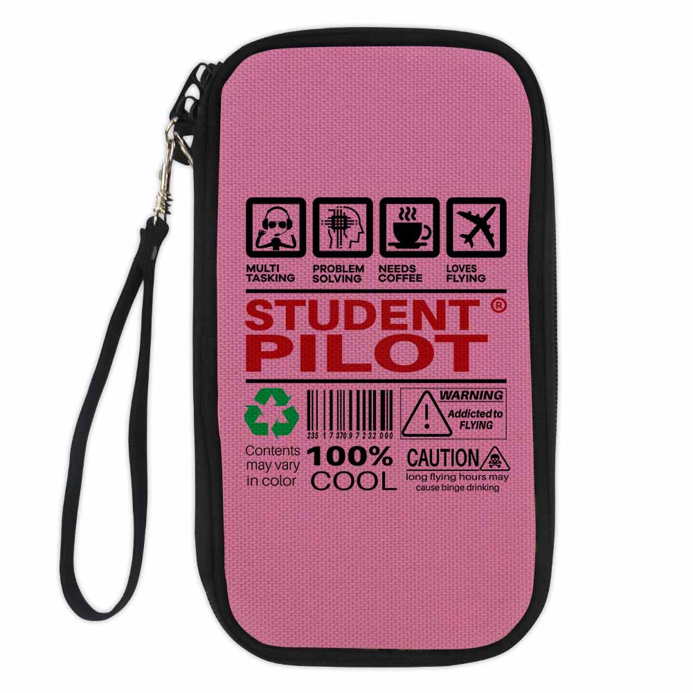 Student Pilot Label Designed Travel Cases & Wallets