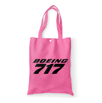 Thumbnail for Boeing 717 & Text Designed Tote Bags