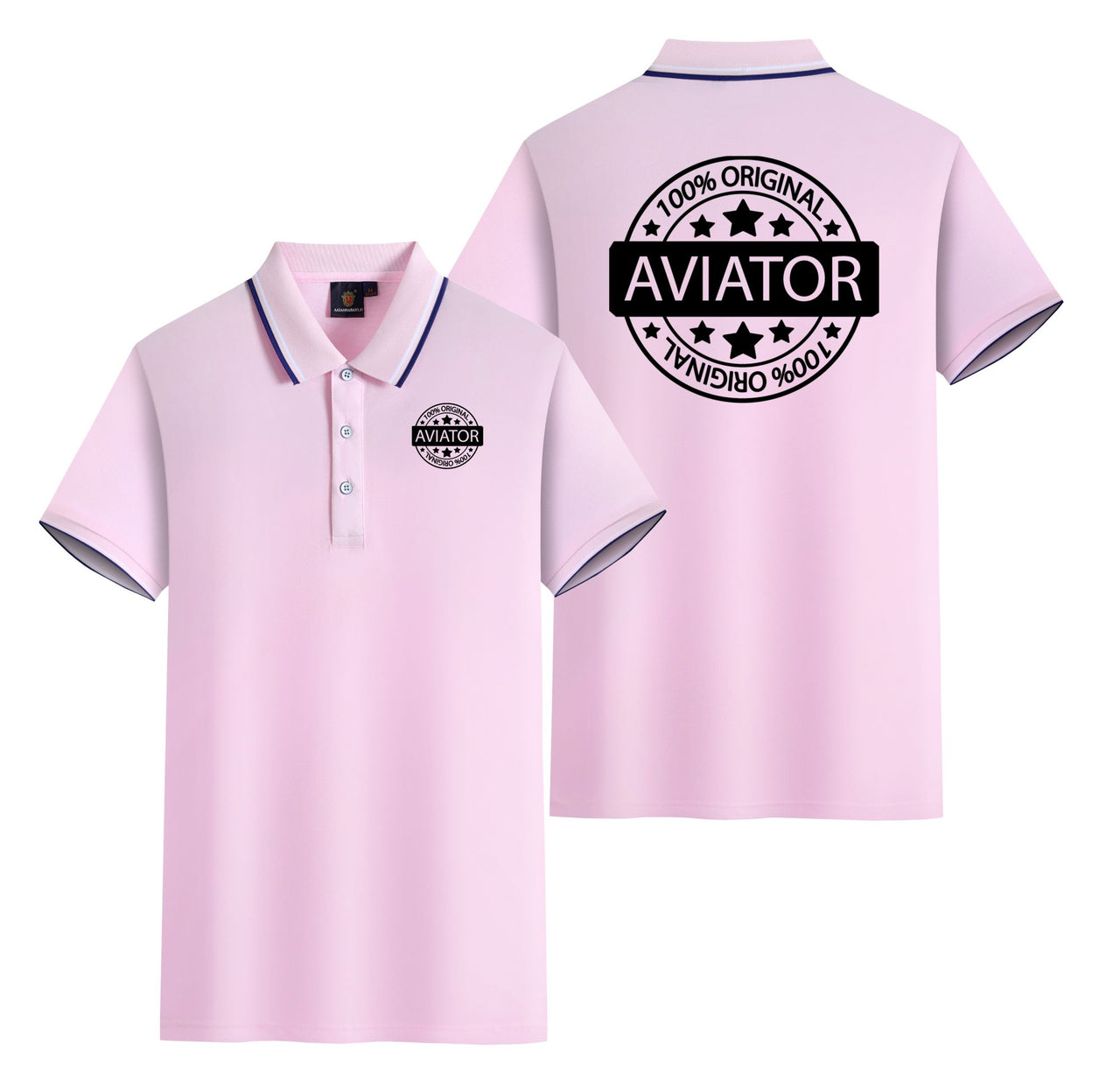 100 Original Aviator Designed Stylish Polo T-Shirts (Double-Side)