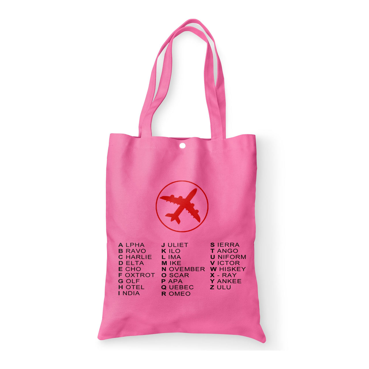 Aviation Alphabet 2 Designed Tote Bags