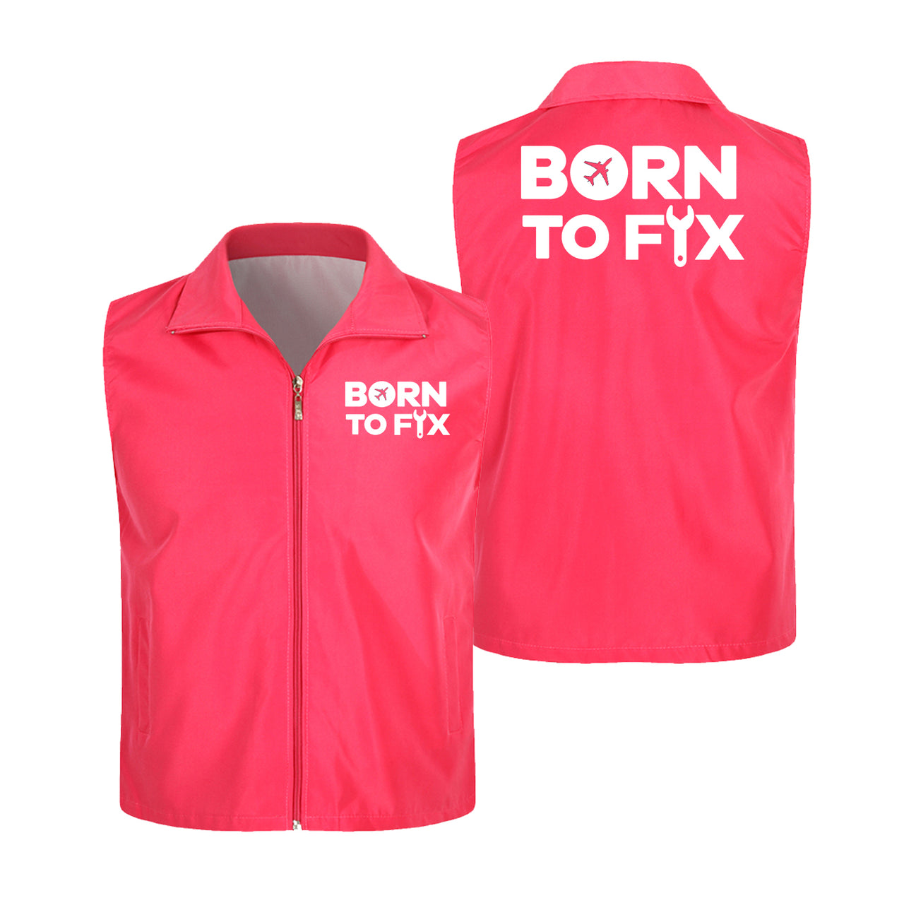 Born To Fix Airplanes Designed Thin Style Vests