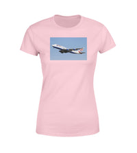 Thumbnail for Departing British Airways Boeing 747 Designed Women T-Shirts