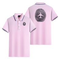 Thumbnail for Aviation Finger Print Designed Stylish Polo T-Shirts (Double-Side)