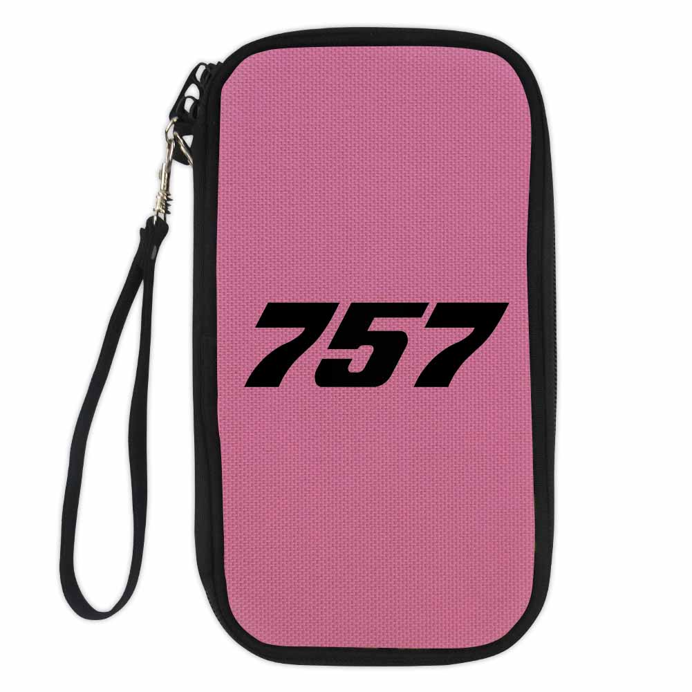 757 Flat Text Designed Travel Cases & Wallets