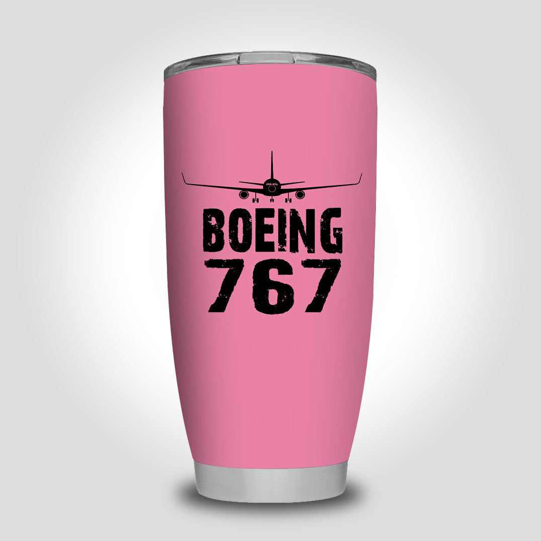 Boeing 767 & Plane Designed Tumbler Travel Mugs